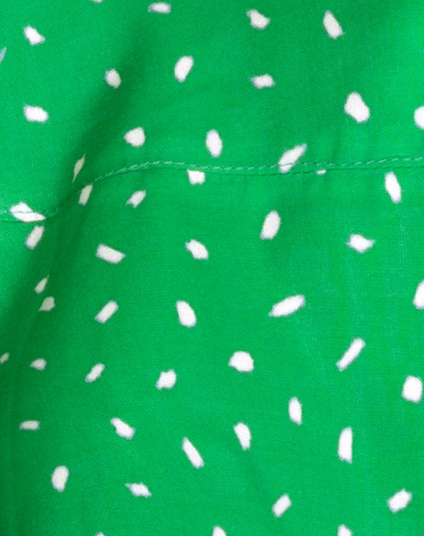 Image of Vinequa Bluse in Mini Diana Dot Grün