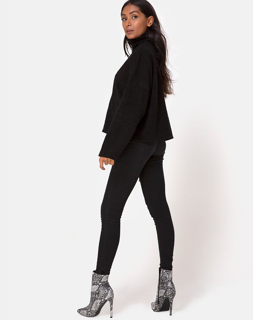 Image of Vinnie Pullover aus Strick Schwarz