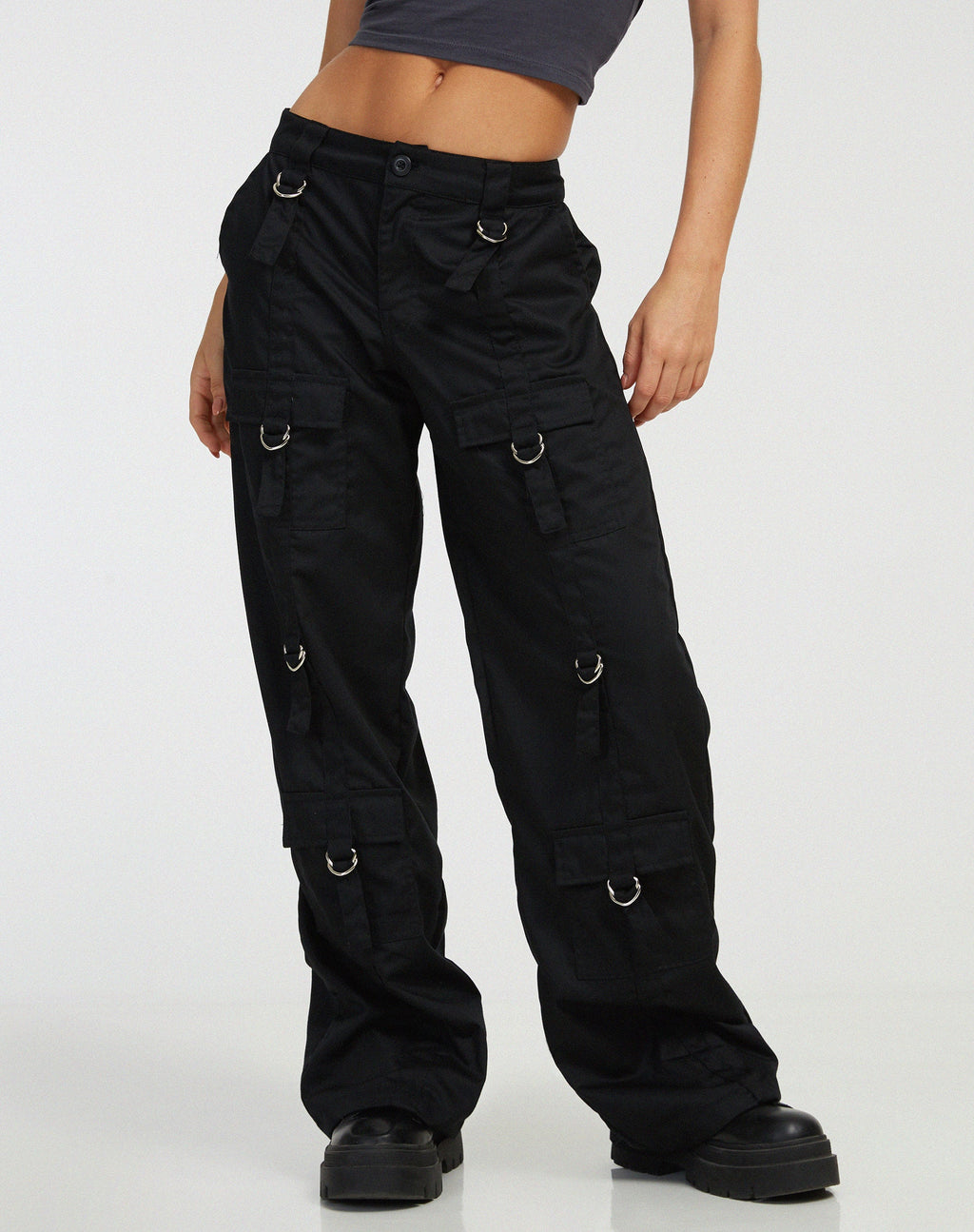 Vinsa Cargo-Hose in Schwarz