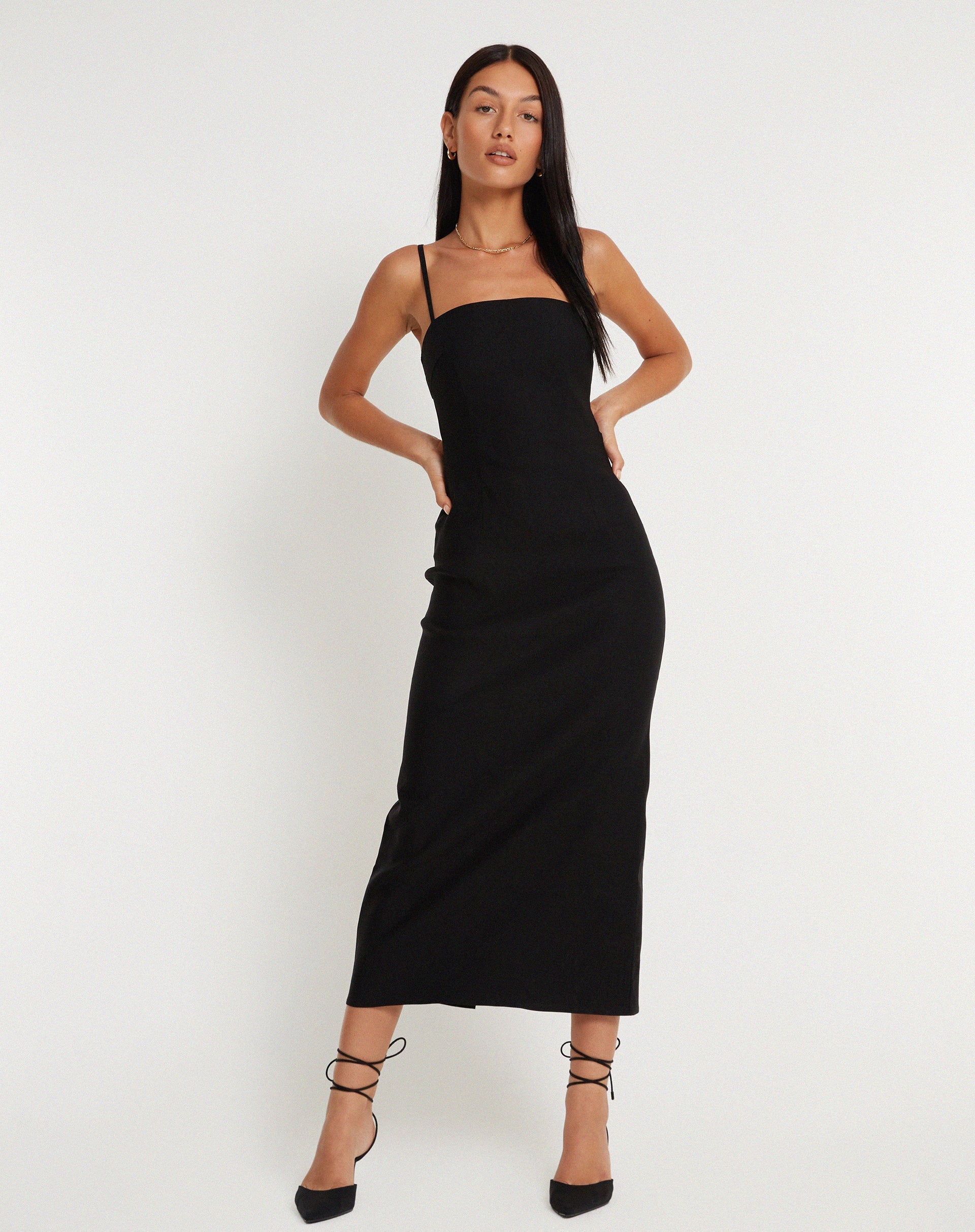 Bild von Volkava Maxikleid in Schwarz