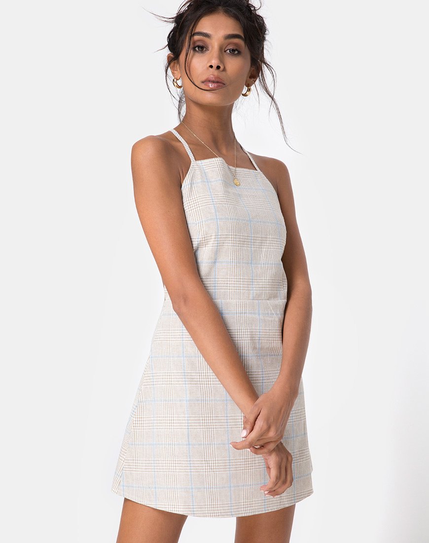 Image of Vore Kleid aus tonalem Baumwollkaro