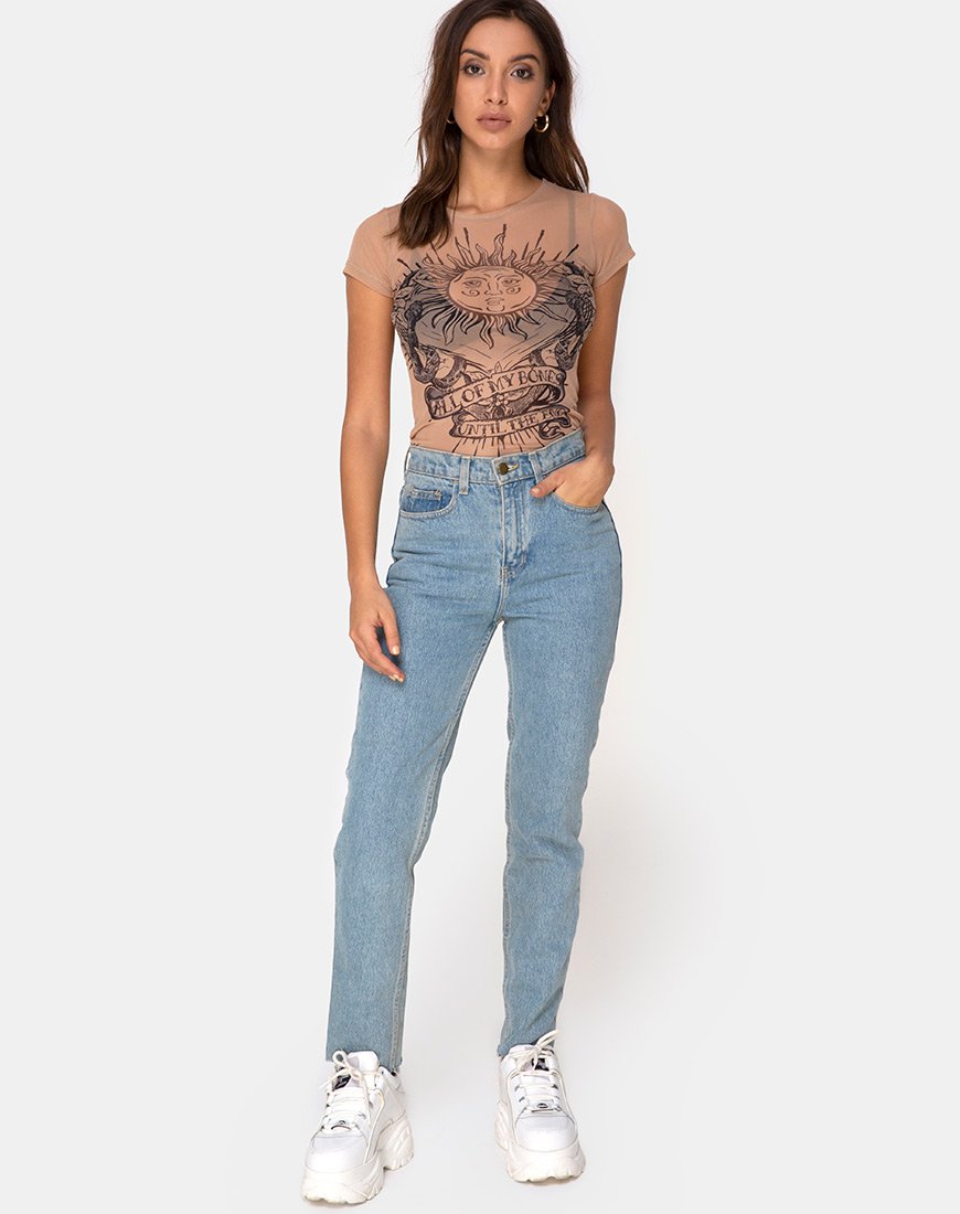 Bild von Whitney Tee Alchemy in Netz Taupe