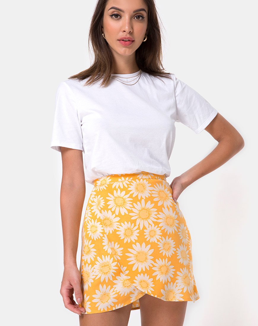 Image of Derla Wickelrock in Sunkissed Floral Gelb