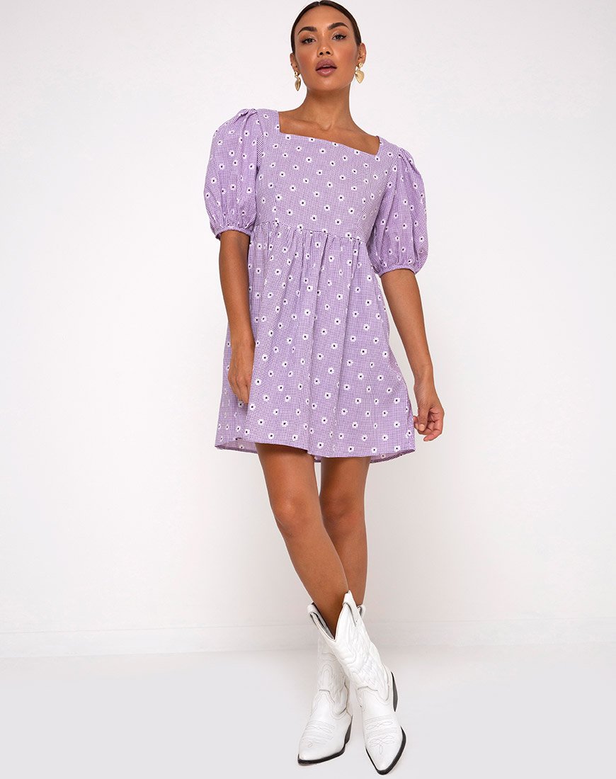 Image of Wretta Kleid in Daisy Field Lavendel