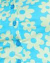 Retro Gänseblümchen Blau