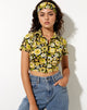 Bild von Wuma Cropped Shirt in Retro Floral