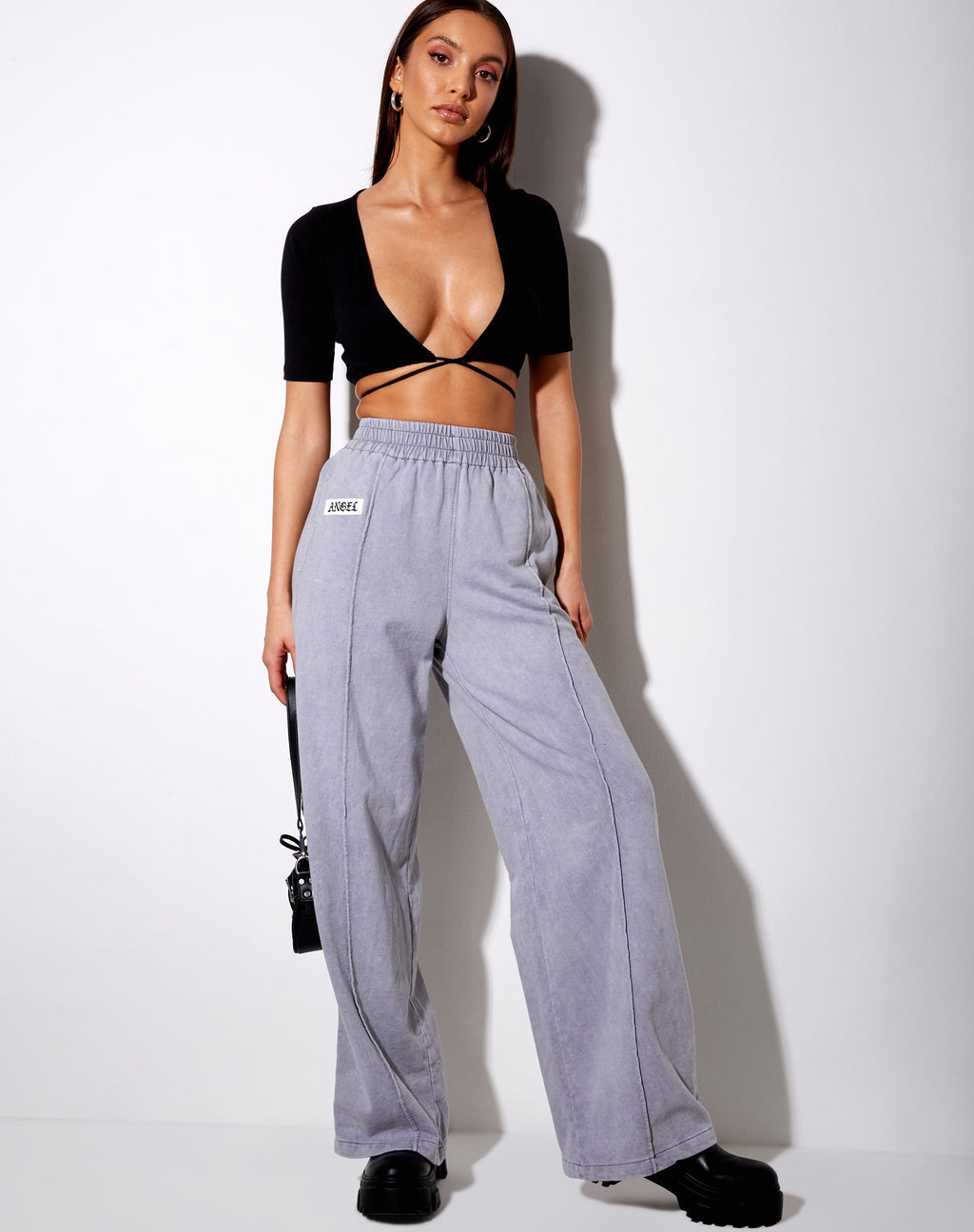 Wungu-Hose in grauer Waschung 'Angel' Embro Label