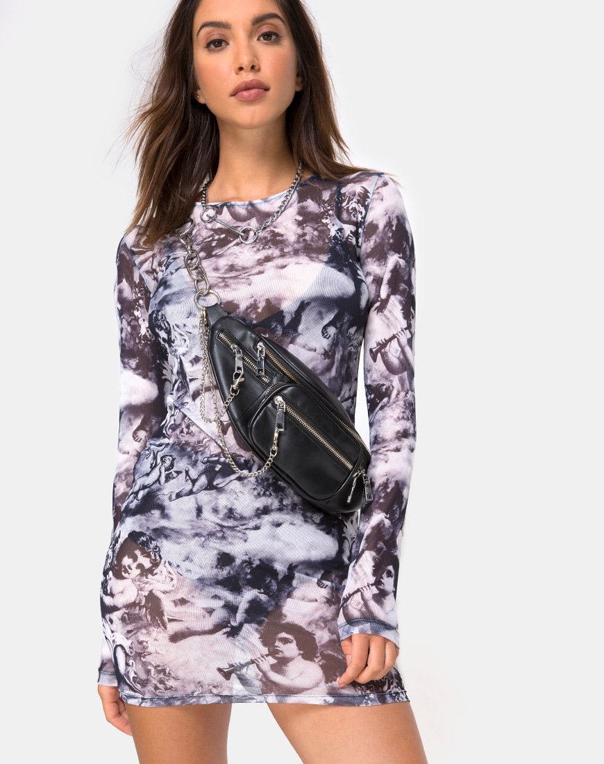 Bild von Wyatt Bodycon Kleid aus Cherub Mesh