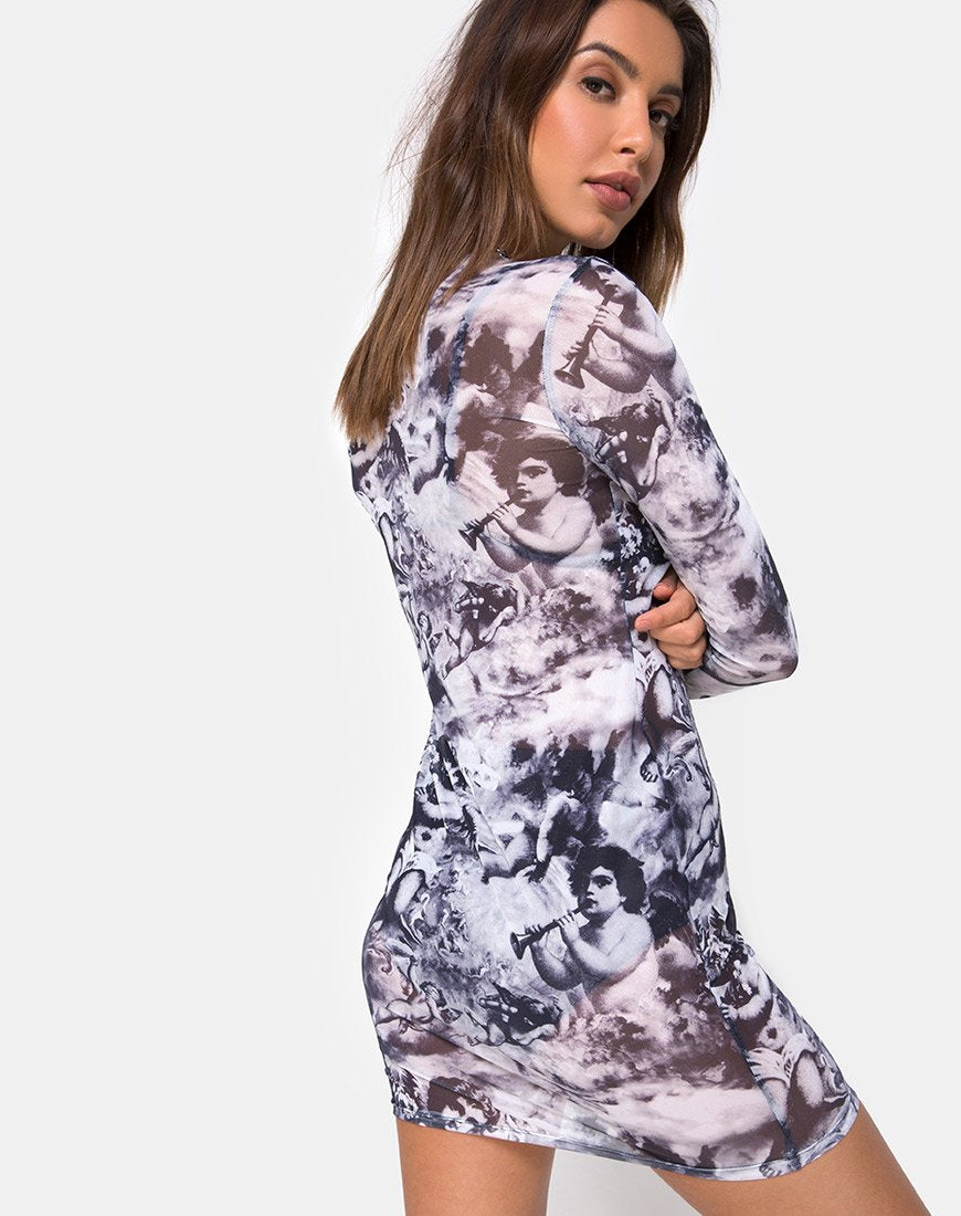 Wyatt Bodycon Kleid aus Cherub Mesh
