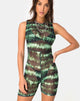 Bild von Acro Unitard Tie Dye Türkis Mesh