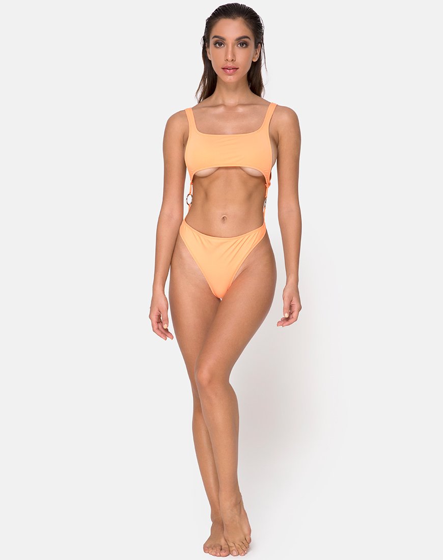 Image of Xanthe Badeanzug in Highlighter Orange