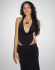 Bild von Xena Halterneck Crop Top in Schwarz