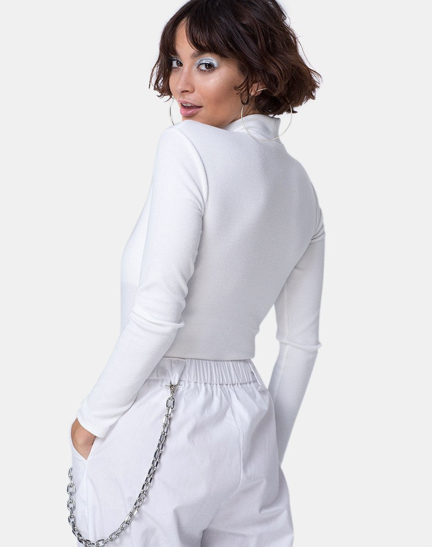 Bild von Xhesi Mieder Mini Rib Weiß