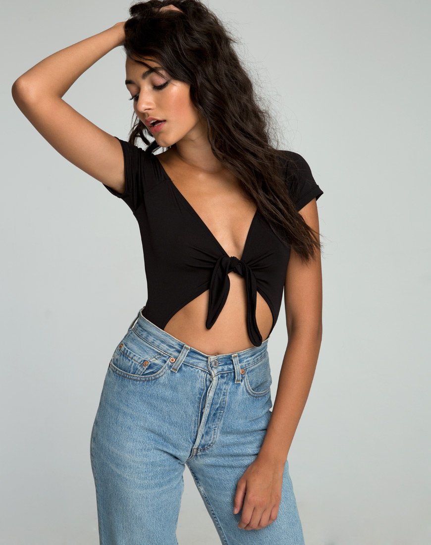 Yayo Cutout Mieder in Schwarz
