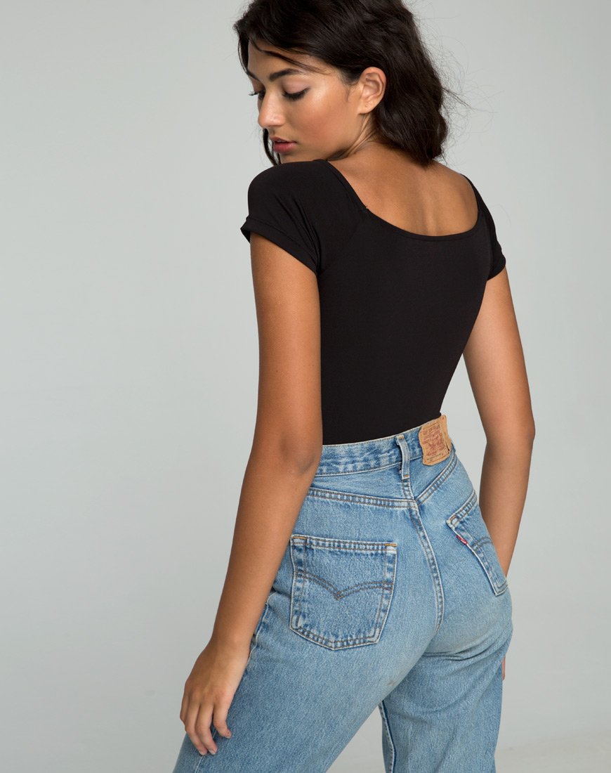 Yayo Cutout Mieder in Schwarz