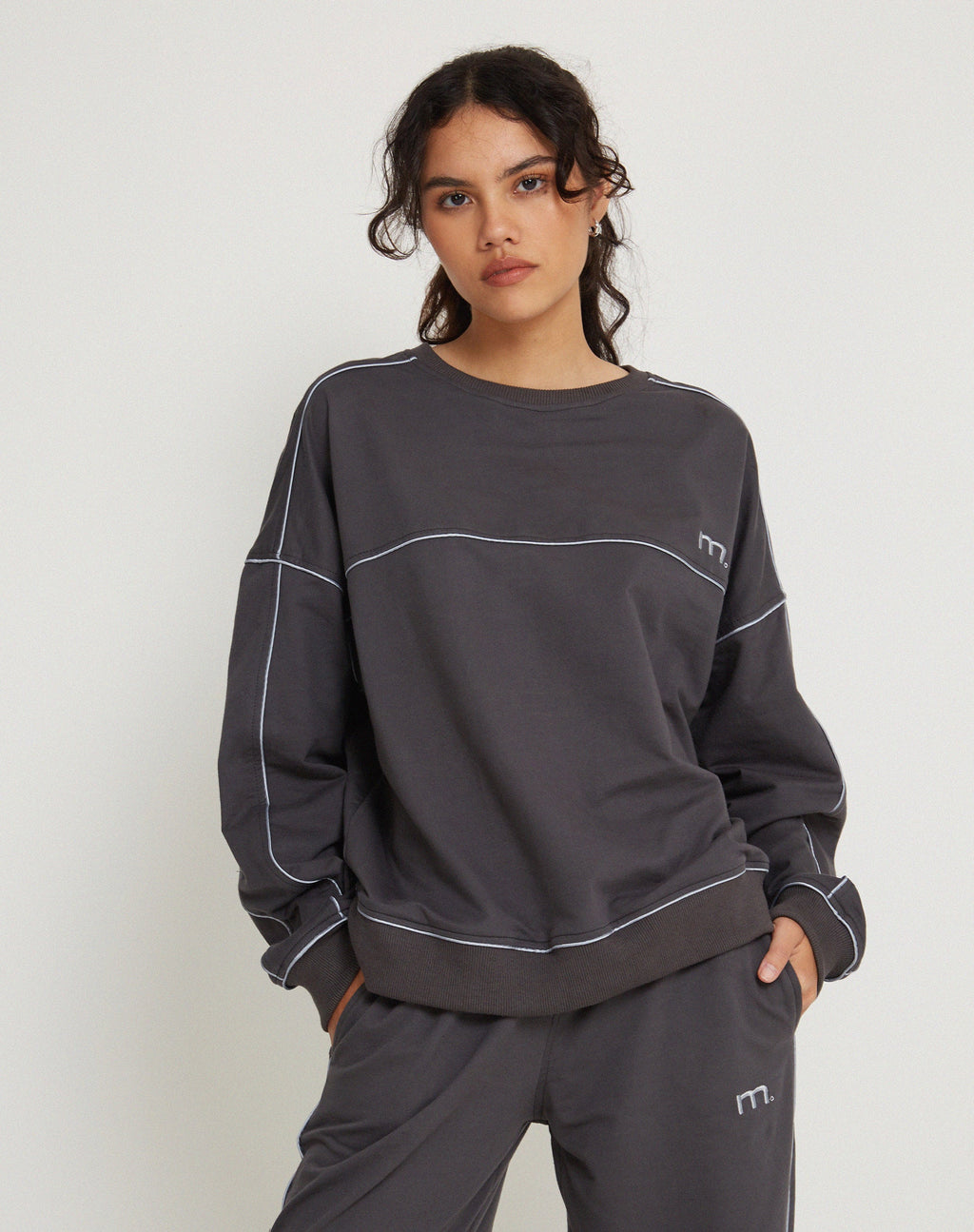 Imogen Sweatshirt in Beluga Grau