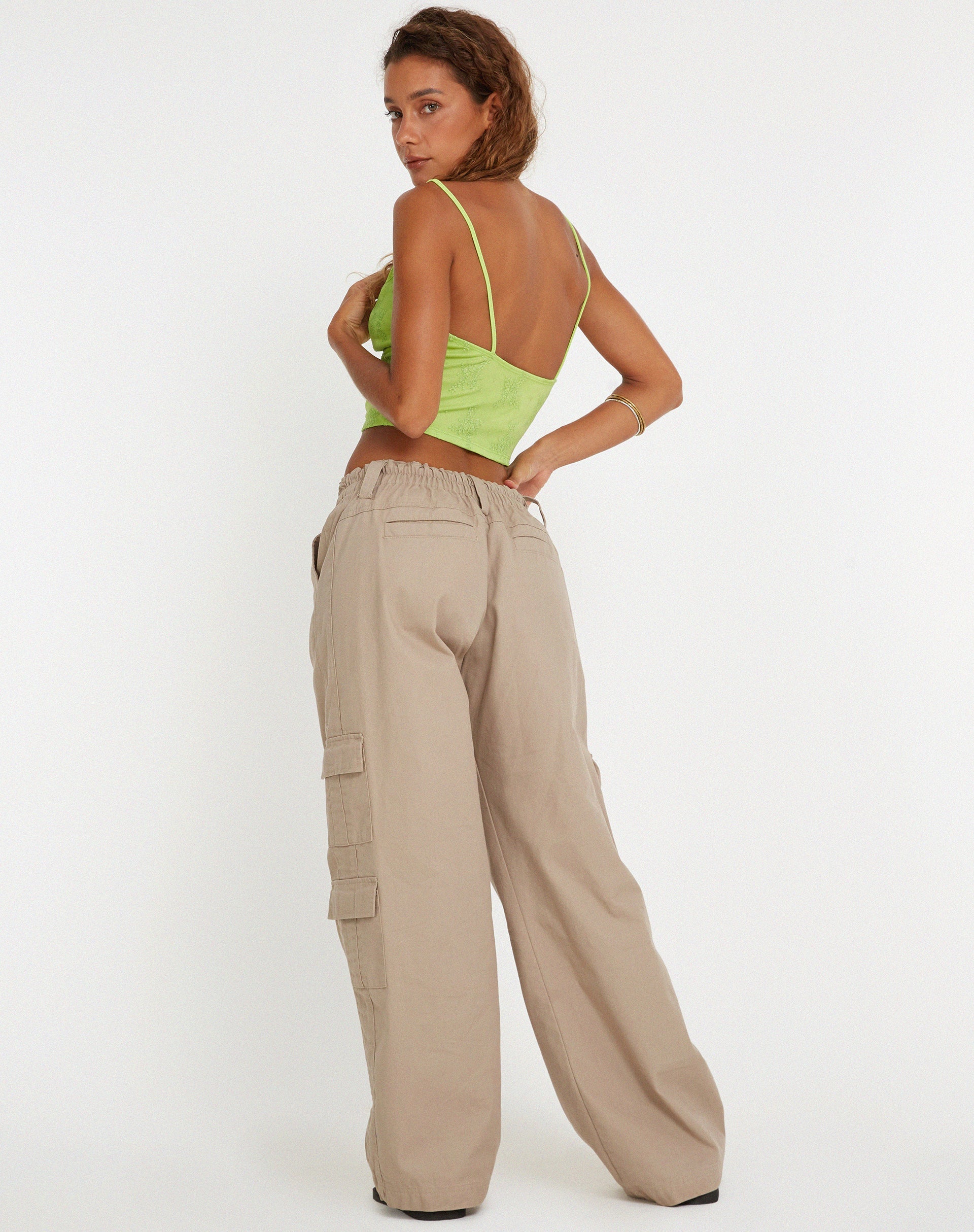 Bild von Yecaca Crop Top in Lace Lime