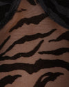Horizontaler Zebraflock Schwarz