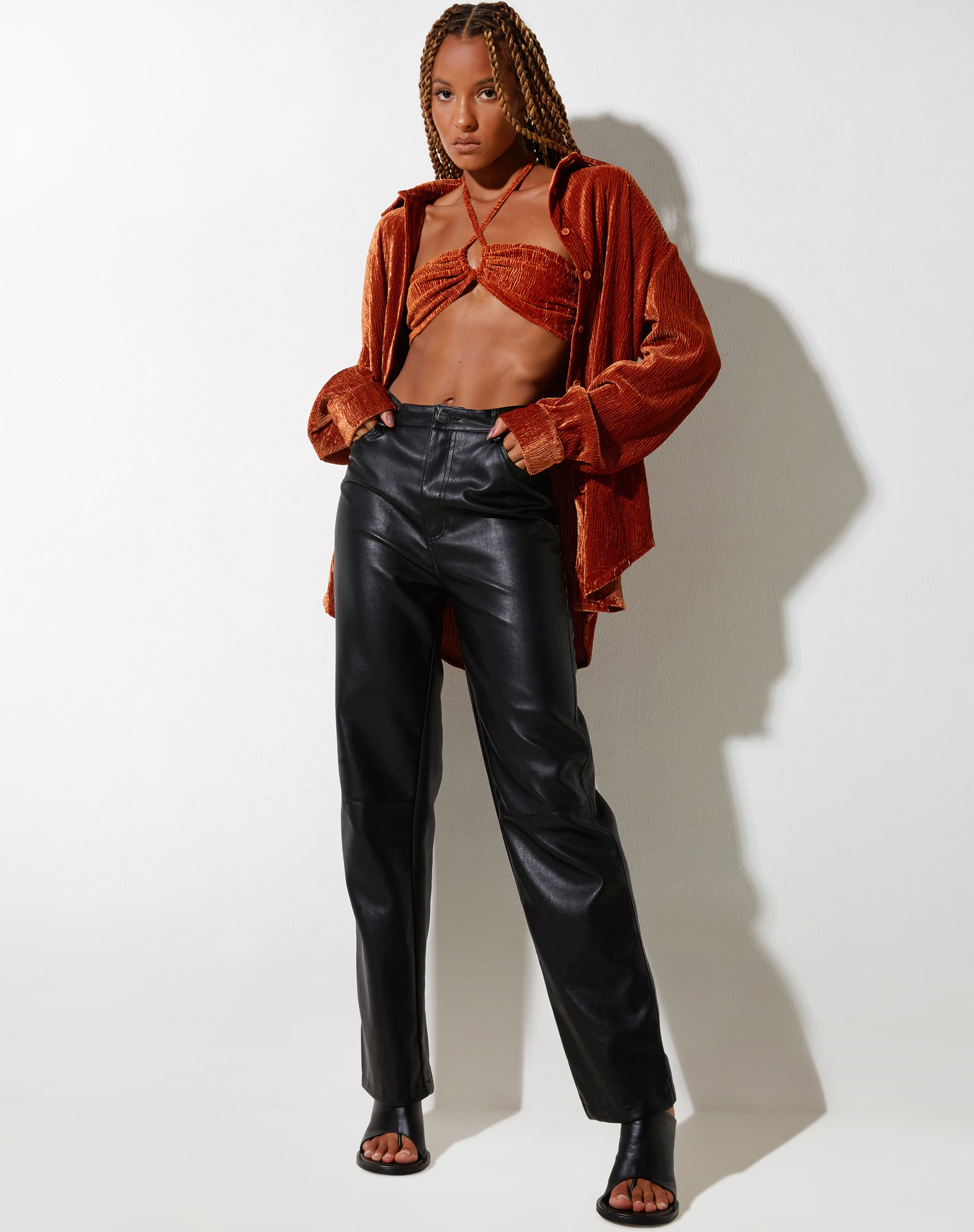 Bild von Dael Oversized Shirt in Velvet Rust