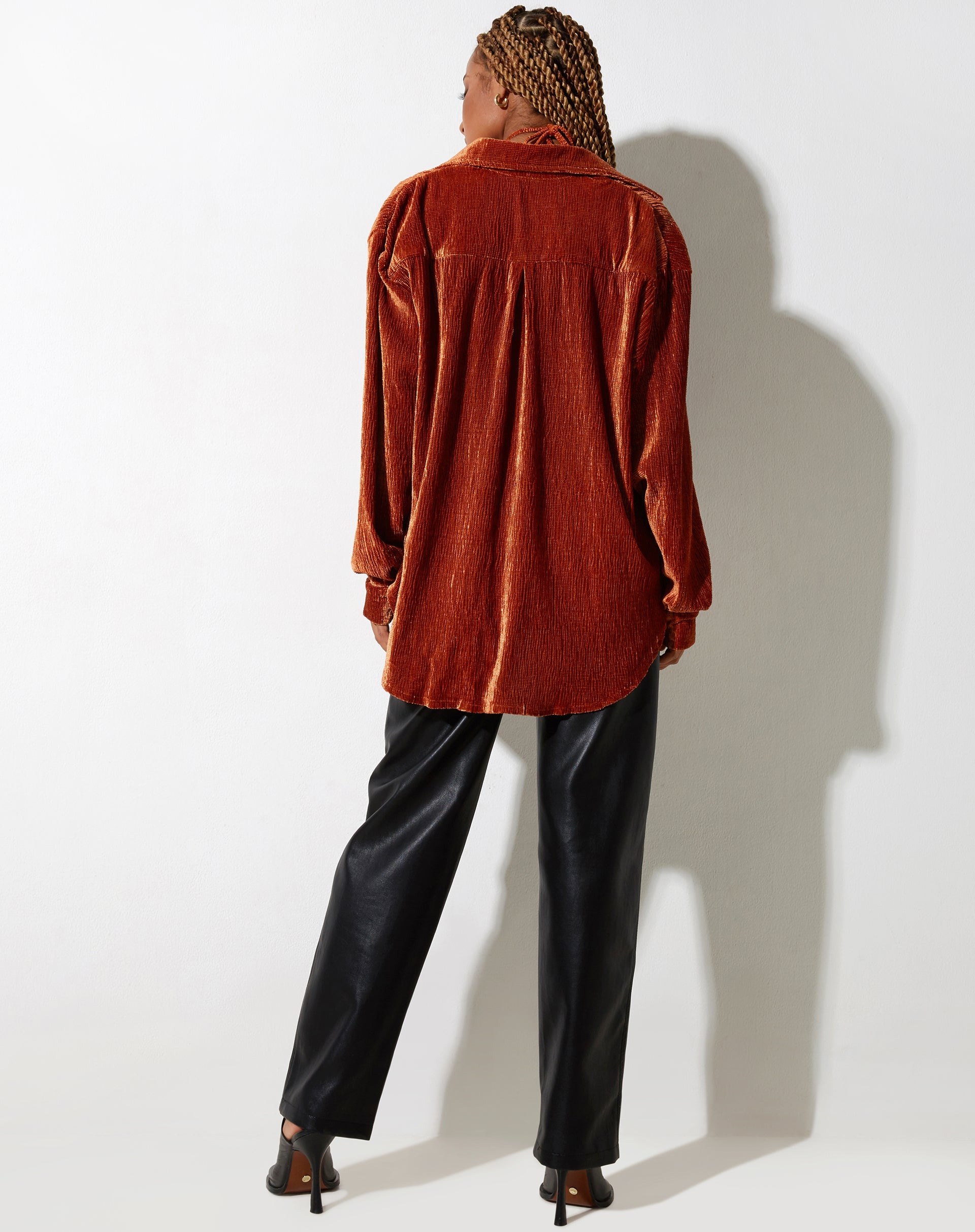 Bild von Dael Oversized Shirt in Velvet Rust