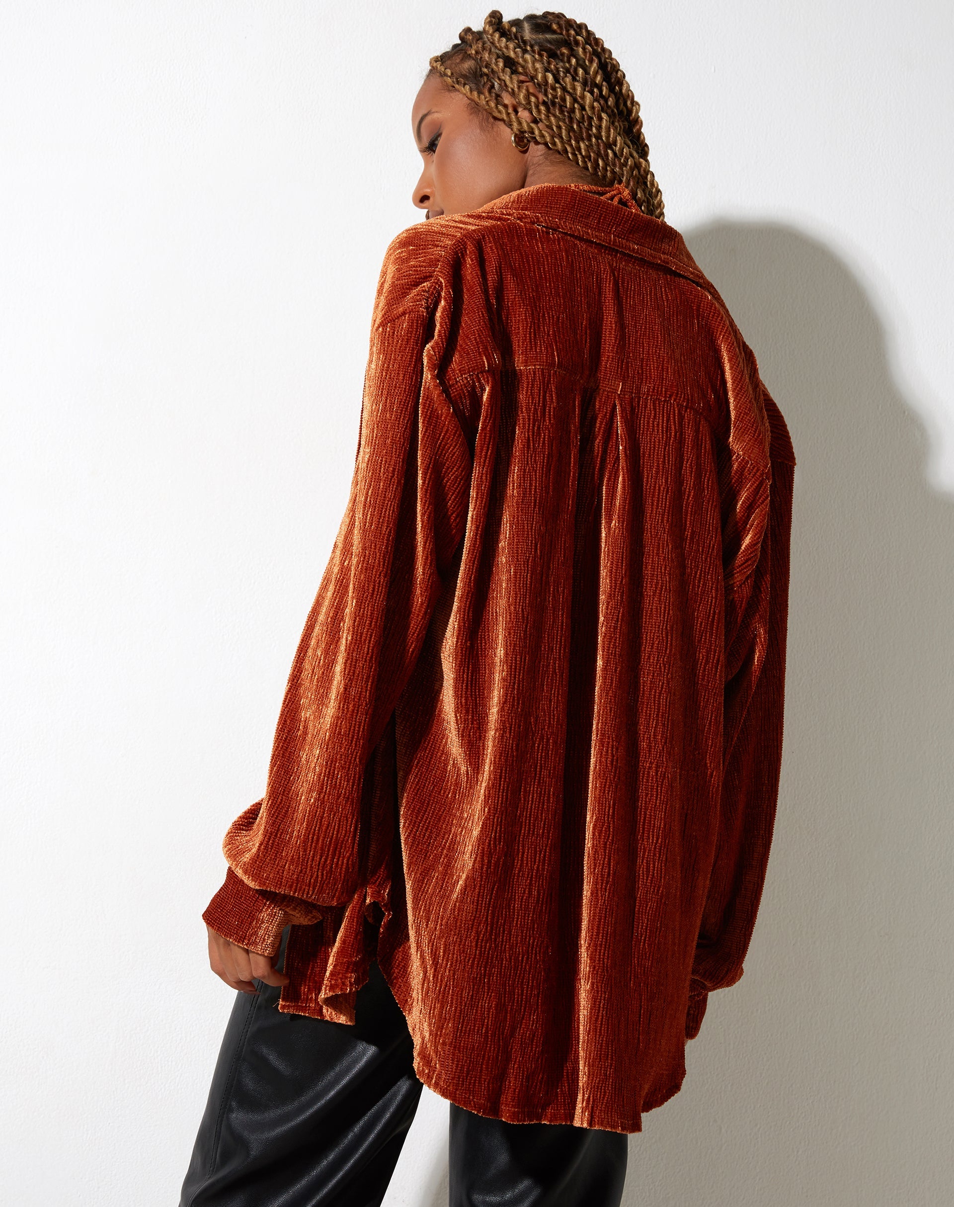 Bild von Dael Oversized Shirt in Velvet Rust