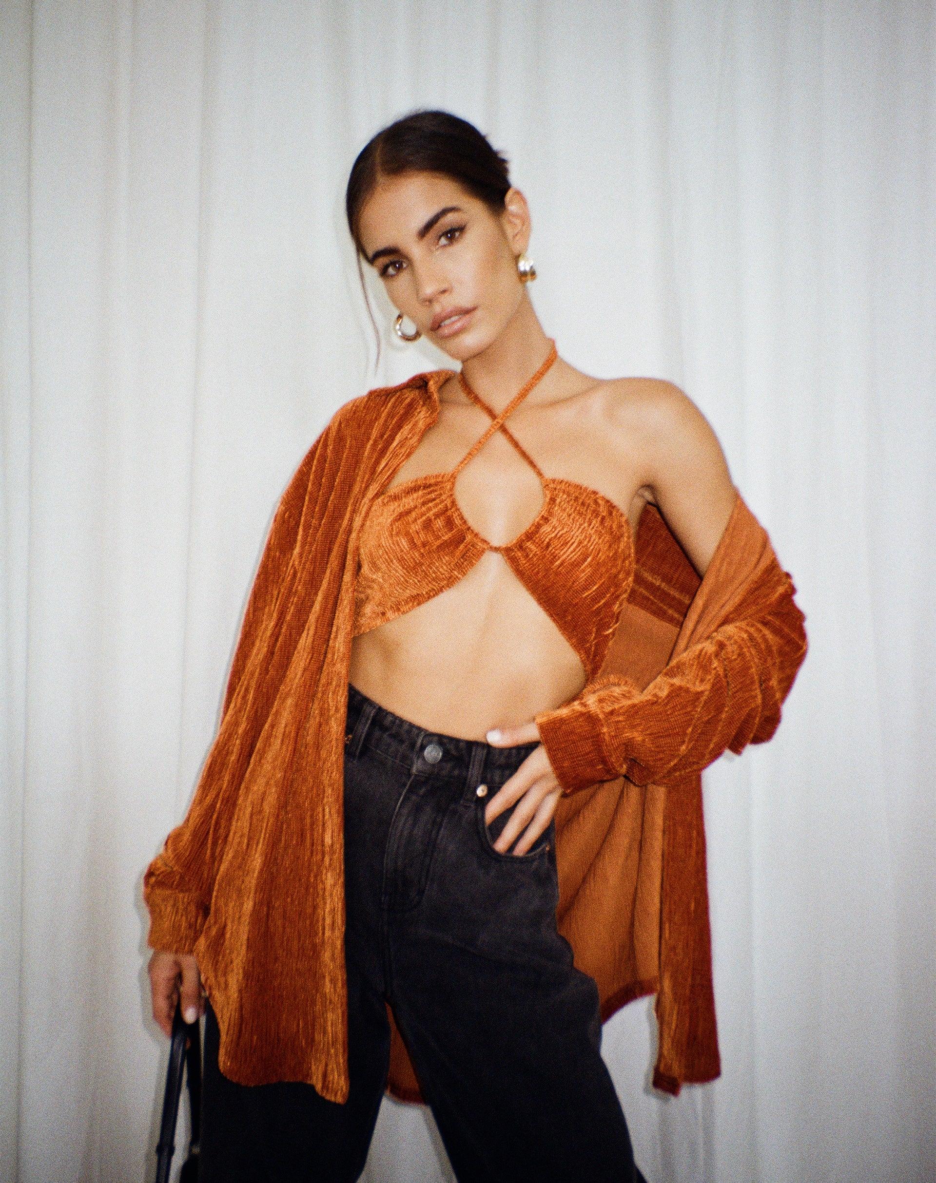 Bild von Dael Oversized Shirt in Velvet Rust