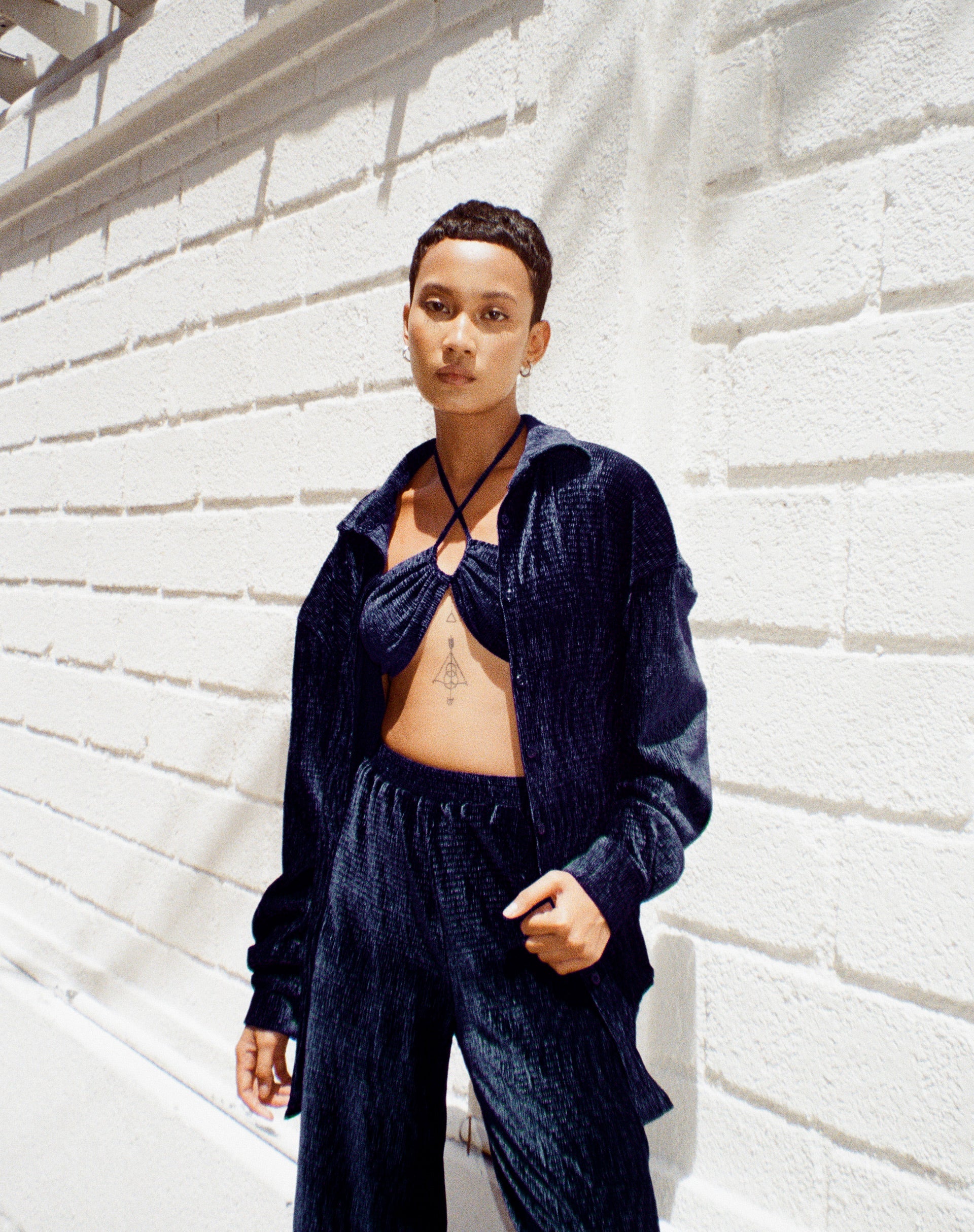 Bild von Dael Oversized Shirt in Velvet Navy