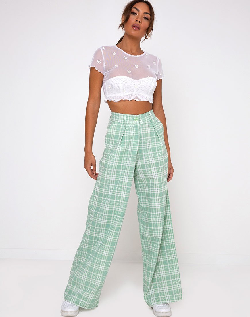 Bild von Yeva Hose aus Tischtuch Neo Mint