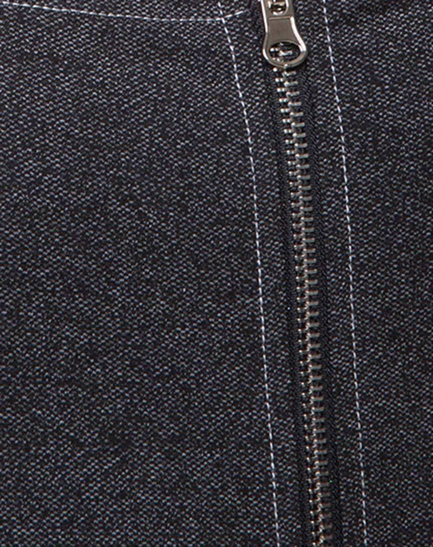 Image of Yona Bodycon Kleid aus Denim Schwarz