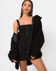 Image of Yori Kleid In Schwarz mit Derlin Clip