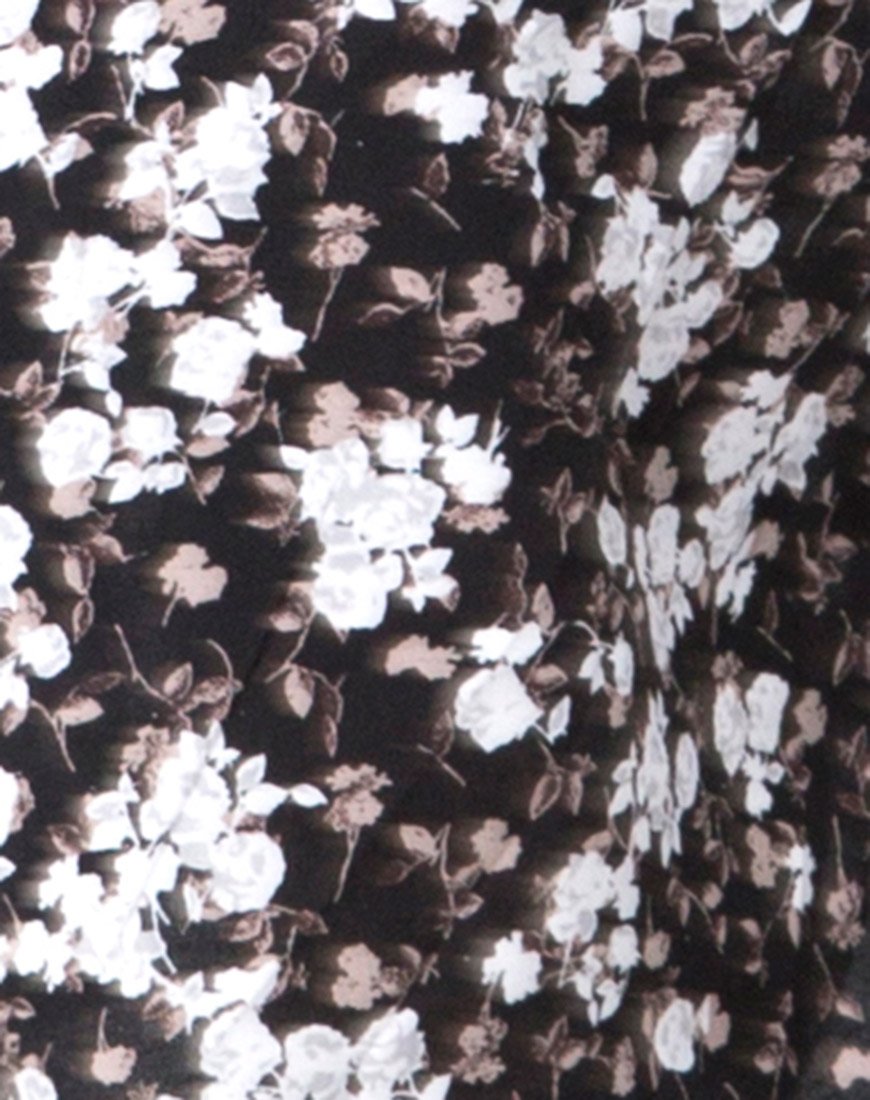 Image of Youki Midikleid in Dark Wild Flower