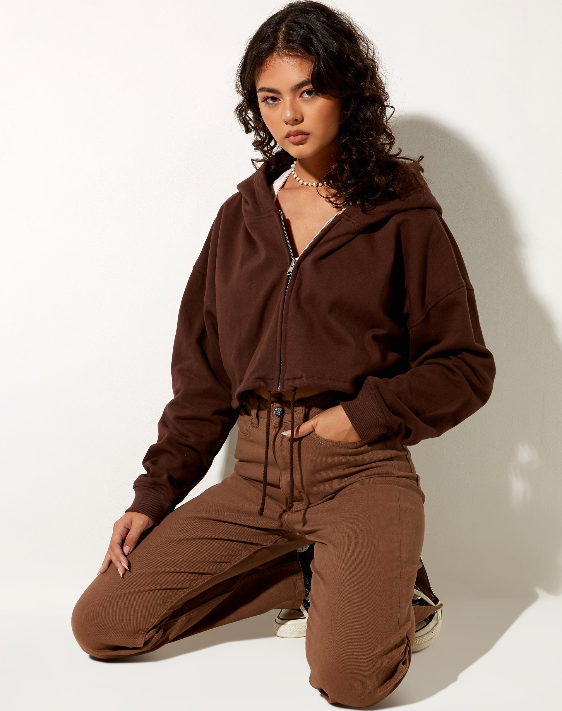 Bild von Yukata Hoodie in tiefem Mahagoni