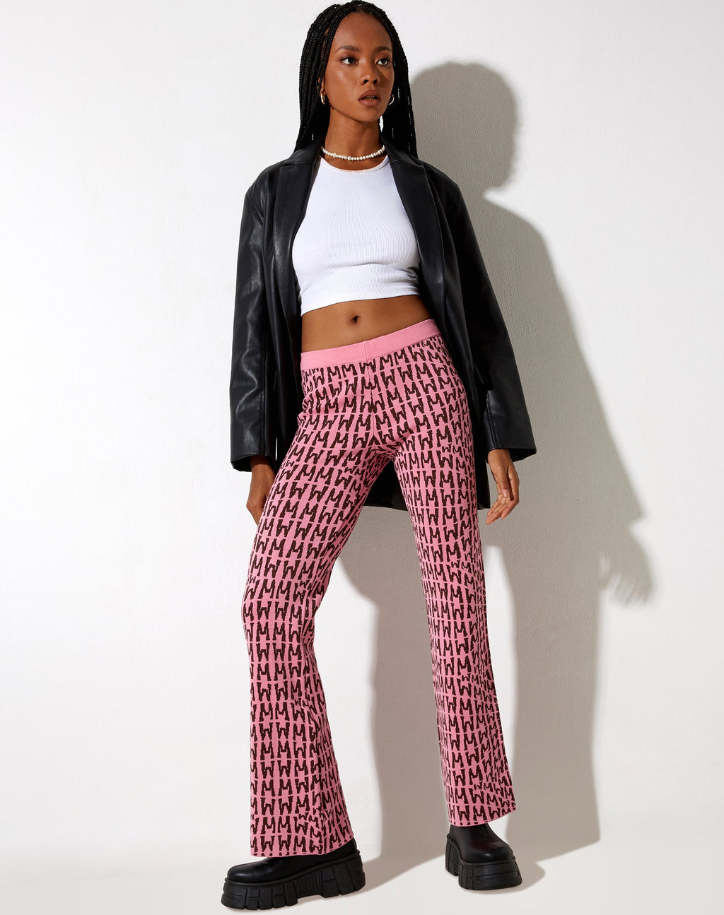 Yunia-Hose in Wavey M Rosa