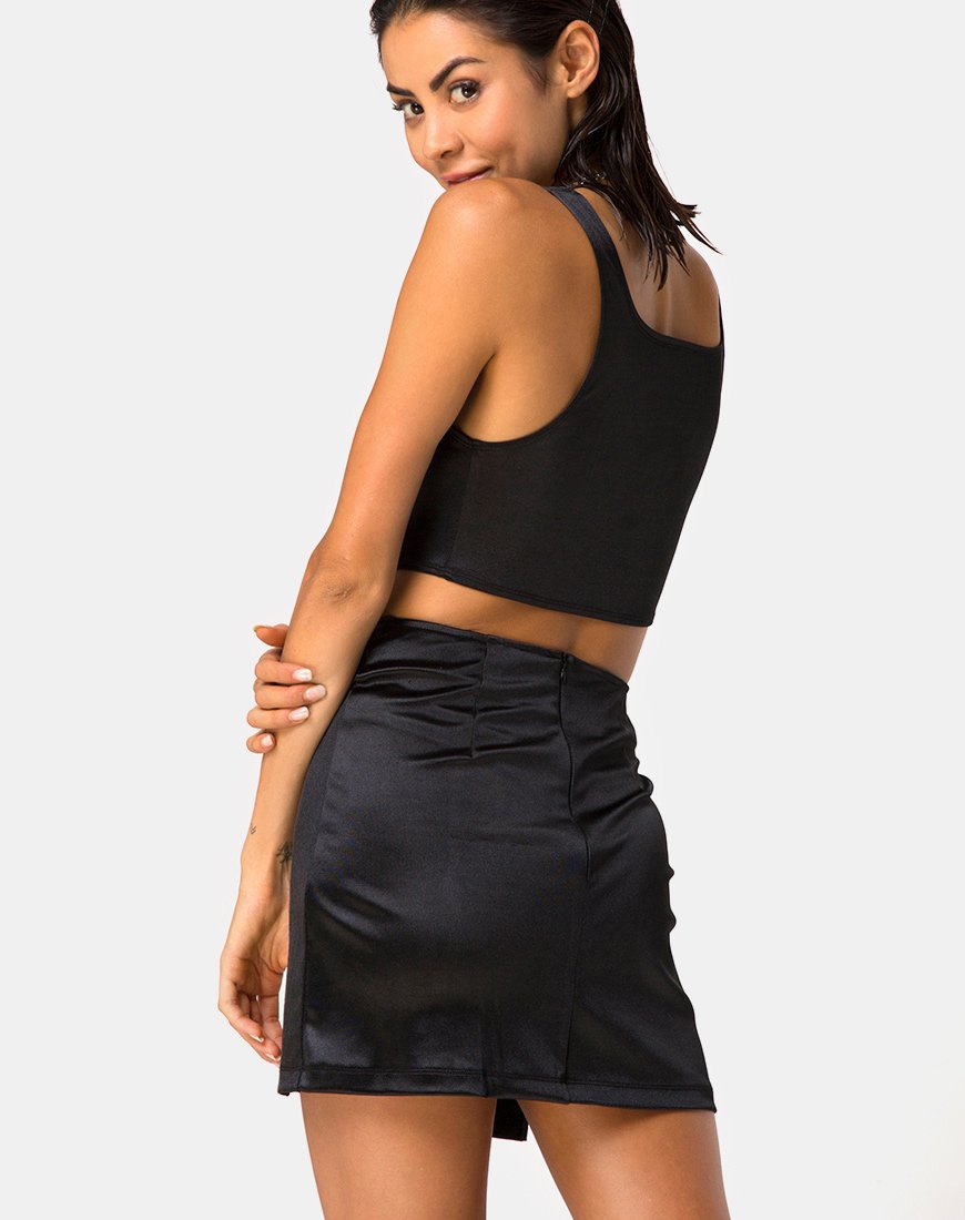 Landos Crop Top in Schwarz