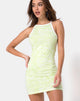 Image of Zamora Bodycon-Kleid in klassischem Zebra-Limette