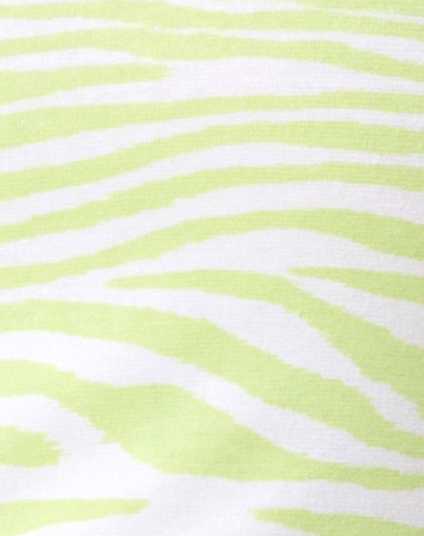 Image of Zamora Bodycon-Kleid in klassischem Zebra-Limette