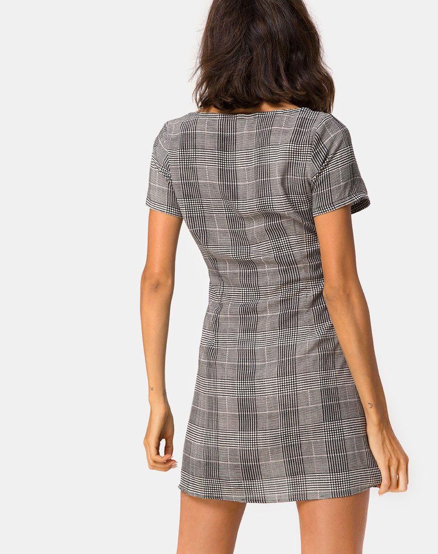Image of Zavacca Minikleid aus Charles-Karo Grau