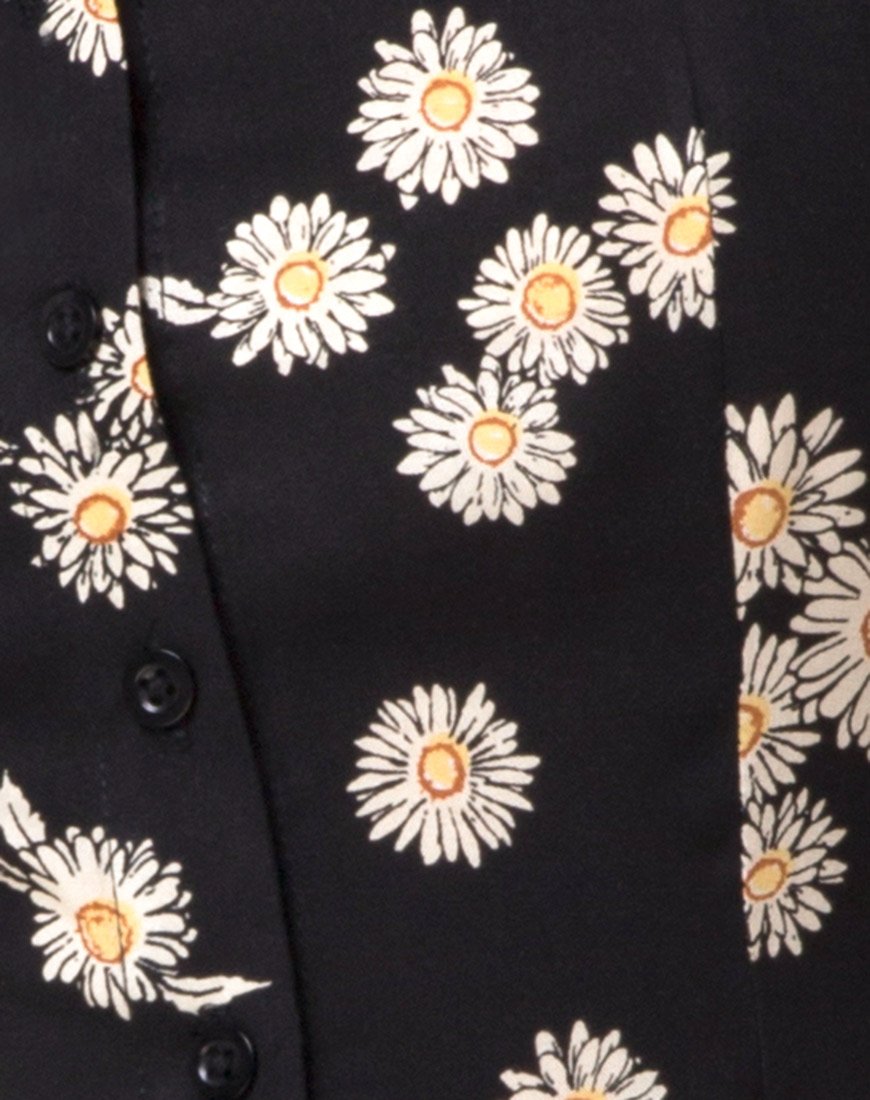 Image of Zavacca Tee-Kleid in Grunge Daisy Floral