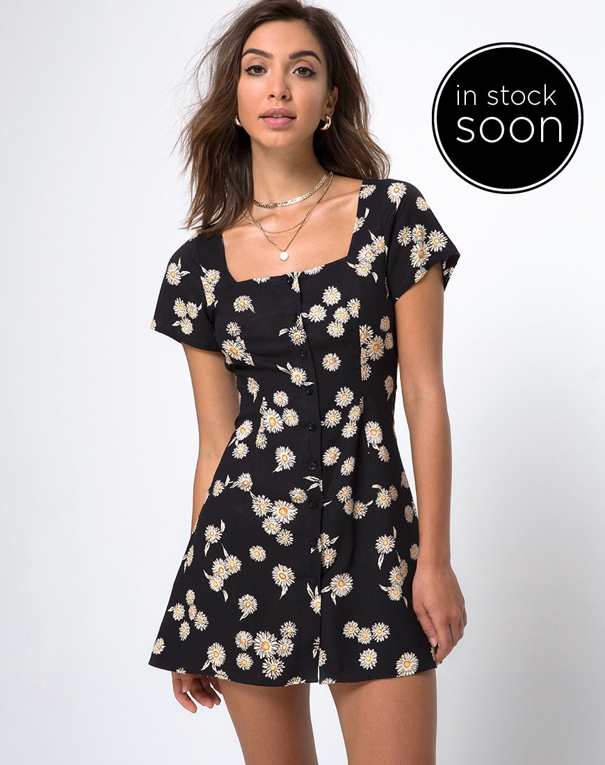 Image of Zavacca Tee-Kleid in Grunge Daisy Floral