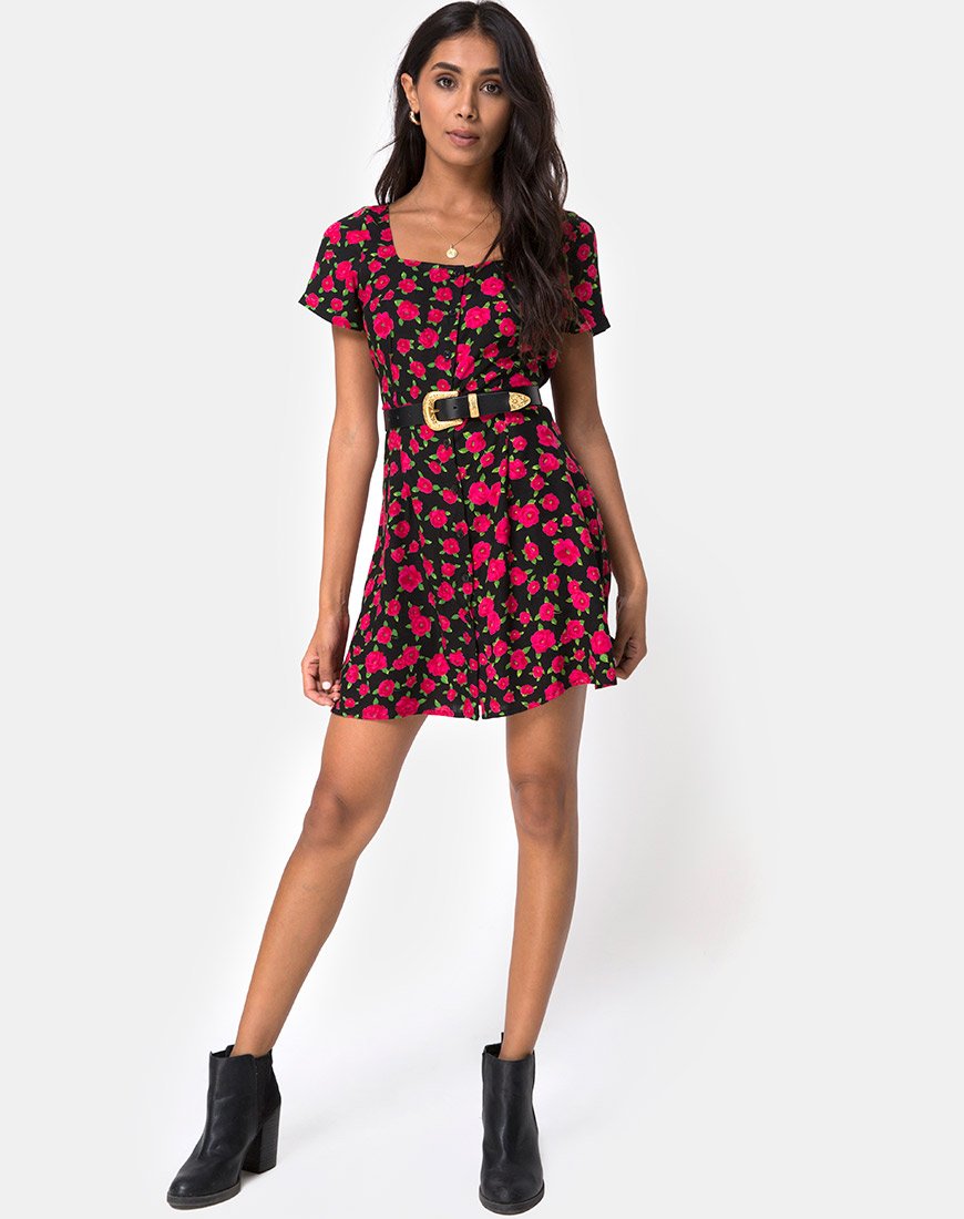Bild von Zavacca Kleid in Red Bloom