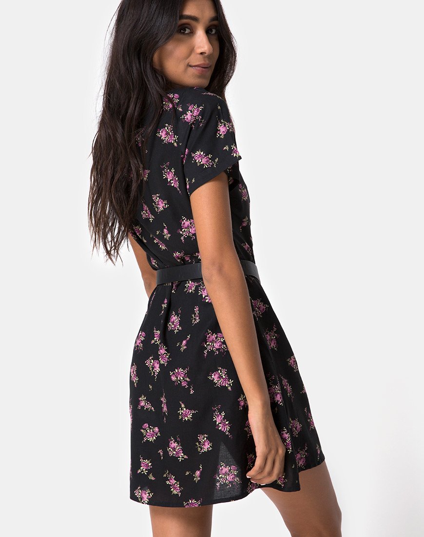 Zavacca Minikleid aus Sohey Rose Schwarz