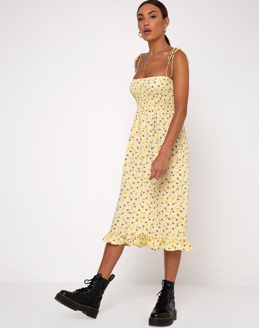 Image of Zenith Kleid in Wild Flower Lemon Drop