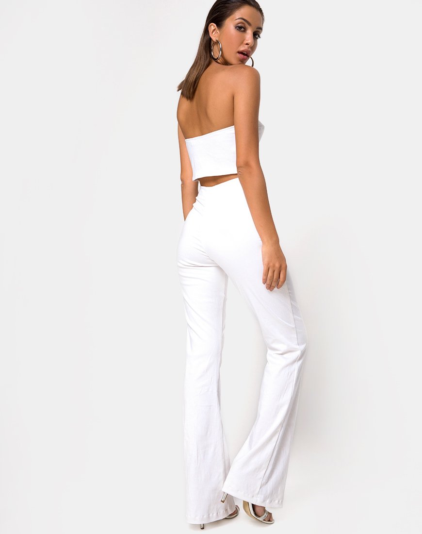 Bild von Zipshi Crop Top in Weiß