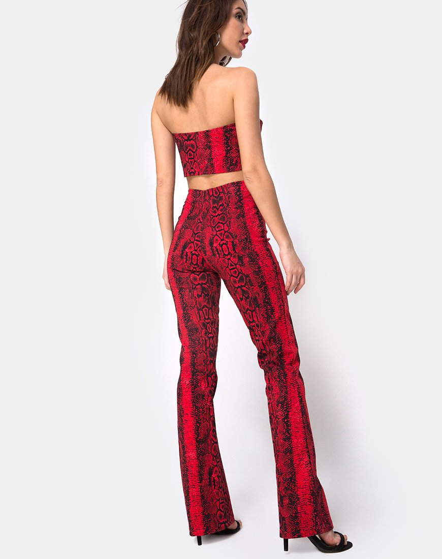 Zolia-Hose in Schlangenrot