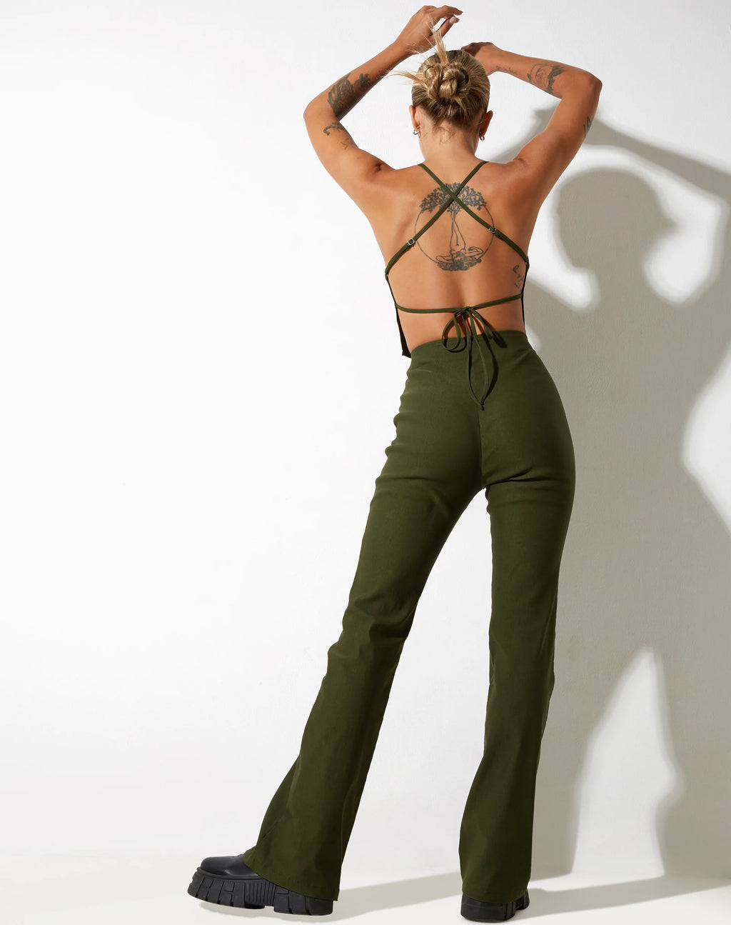 Zorah-Schlaghose in Tailoring Olive