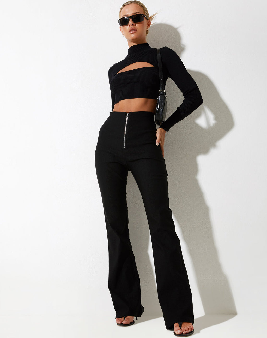 Zorah Schlaghose in Tailoring Schwarz