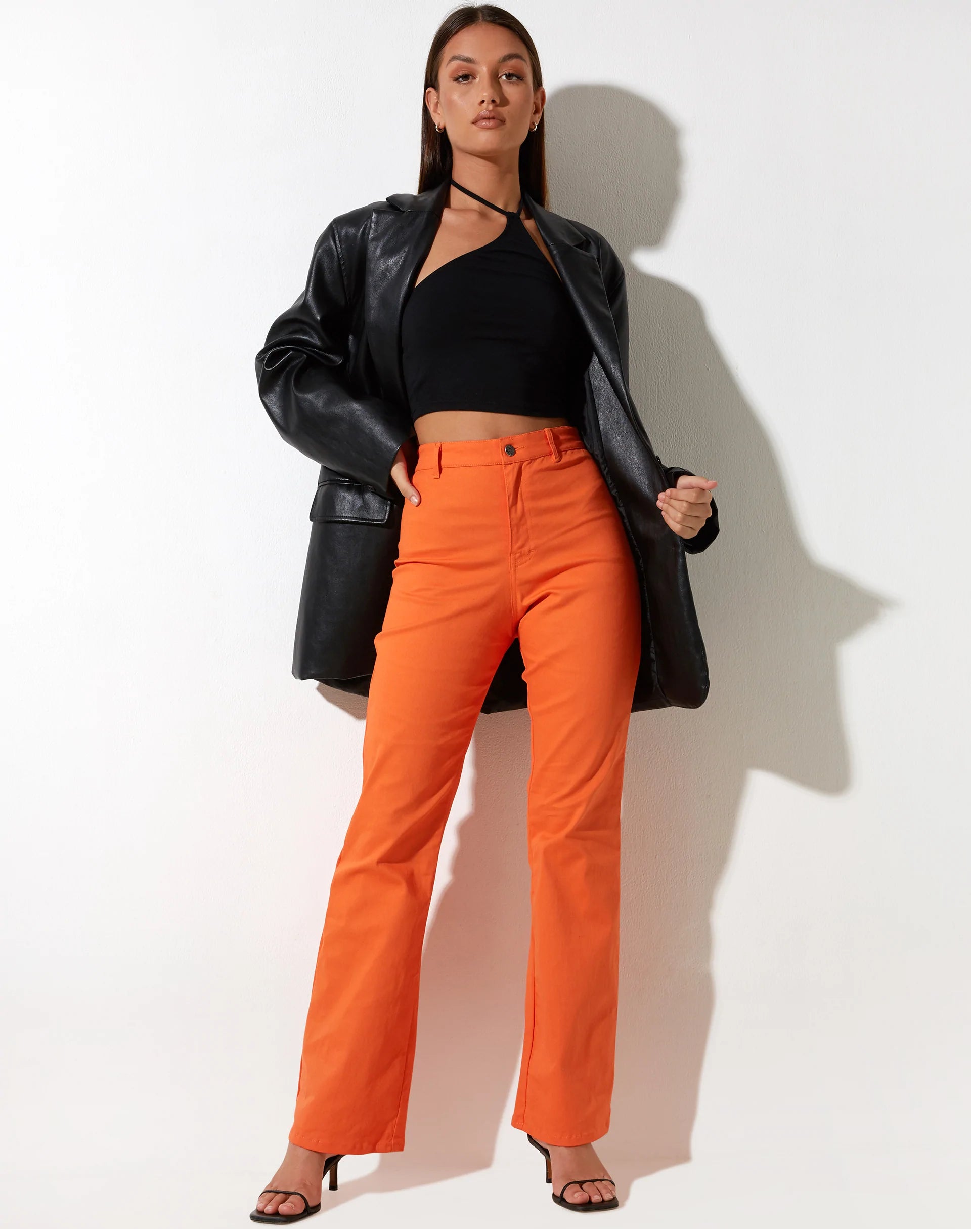 Image of Zoven Schlaghose aus Twill Coral Rose