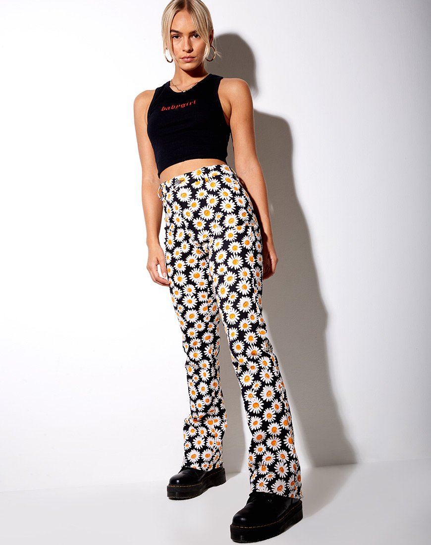 Image of Zoven Hose in Daisy Love Schwarz
