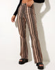 Image of Zoven Hose in Mix Stripe Braun