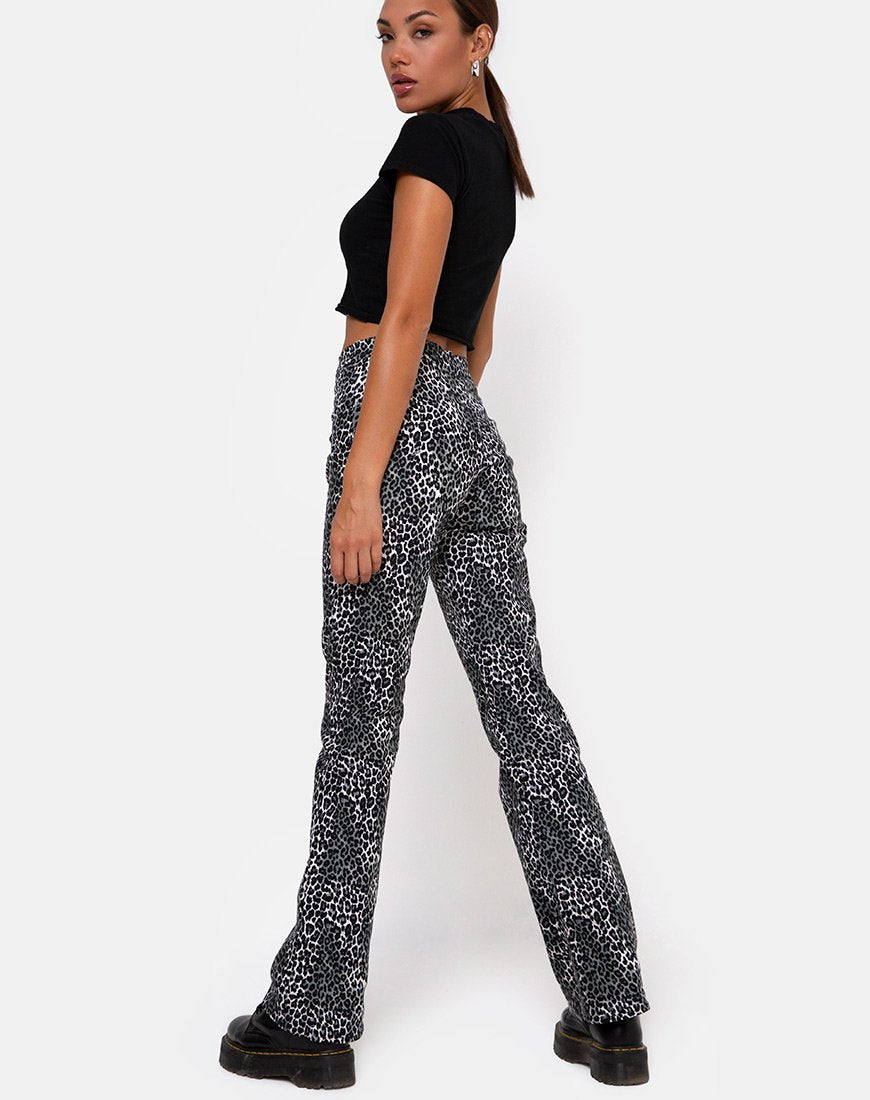 Image of Zoven Hose in Rar Leopard Grau